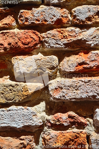 Image of red  brick wall texture