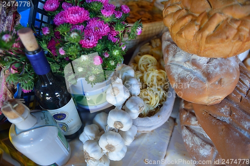 Image of catering buffet food indoor in luxury restaurant