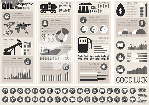 Image of Oil Industry Infographic Template