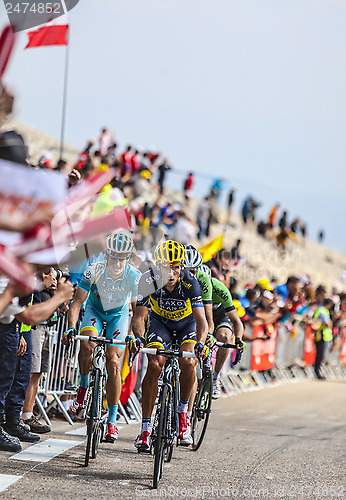 Image of Cyclists Climbing Mont Ventoux