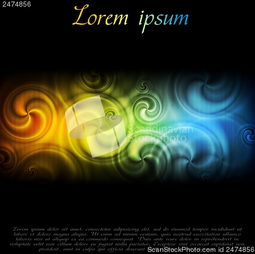 Image of Colourful abstract vector background