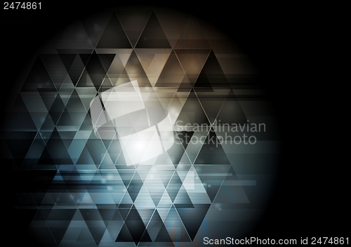 Image of Abstract vector hi-tech background