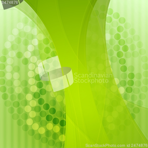 Image of Elegant green technology background