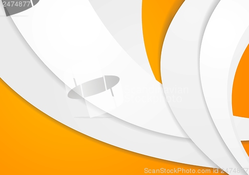 Image of Abstract paper waves design