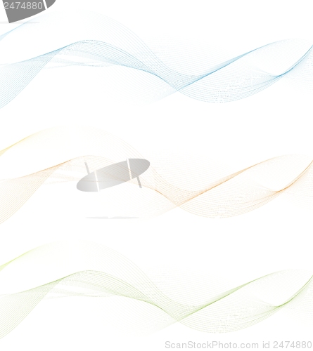 Image of Banners with abstract waves