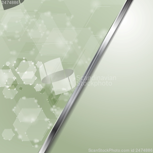 Image of Light green shiny tech vector