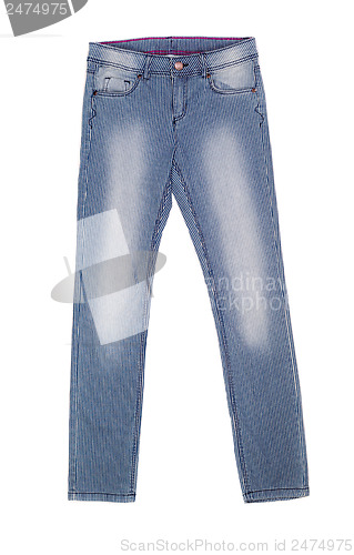 Image of striped jeans
