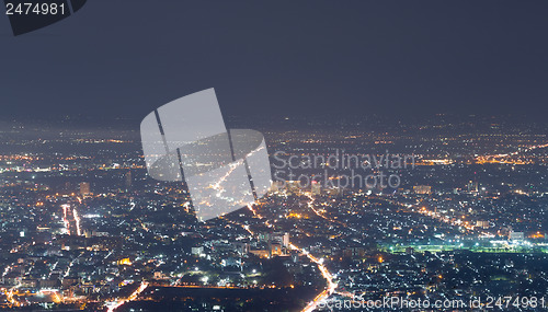 Image of view the city at night