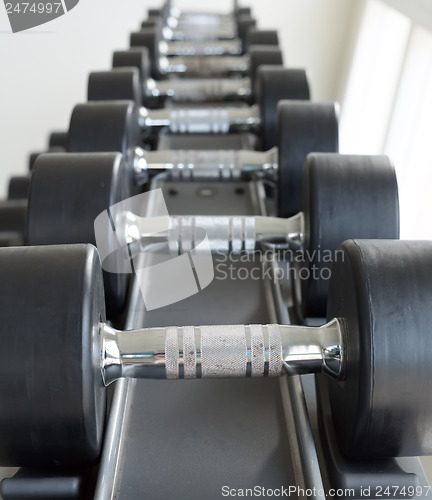 Image of dumbbells