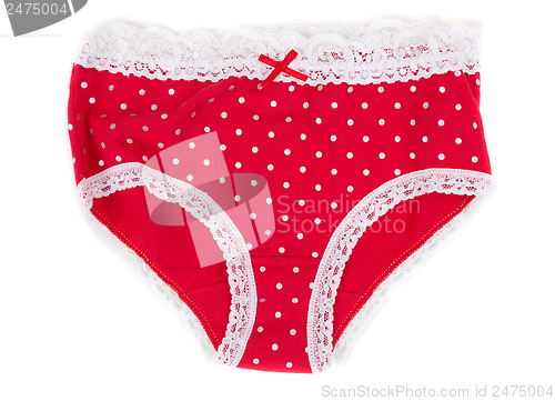 Image of red women's panties 