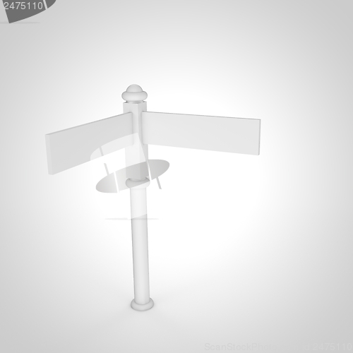 Image of Blank Sign Post