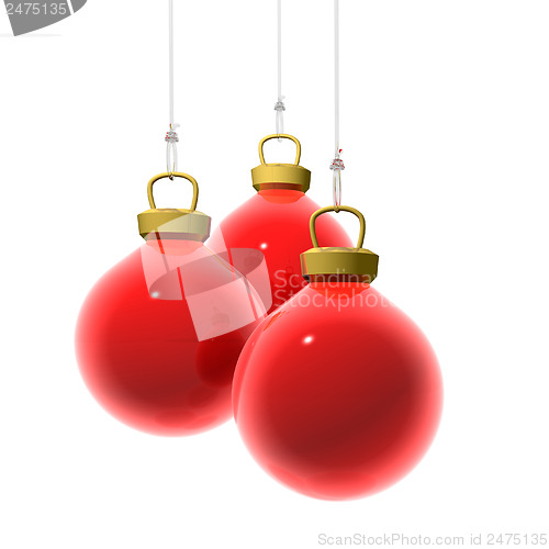 Image of Red Christmas Balls