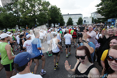 Image of Helsinki City Marathon, 18.08.2012. Traditional marathon held in