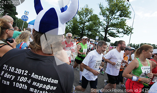 Image of Helsinki City Marathon, 18.08.2012. Traditional marathon held in