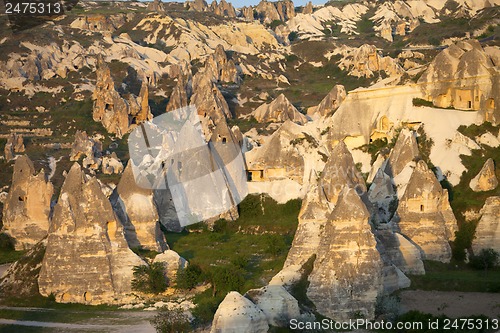 Image of View of Cappadocia valley at sunset