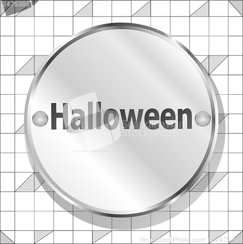 Image of metal app button for halloween