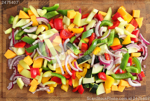 Image of Diced vegetables