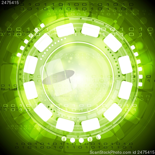 Image of Dark concept vector tech card
