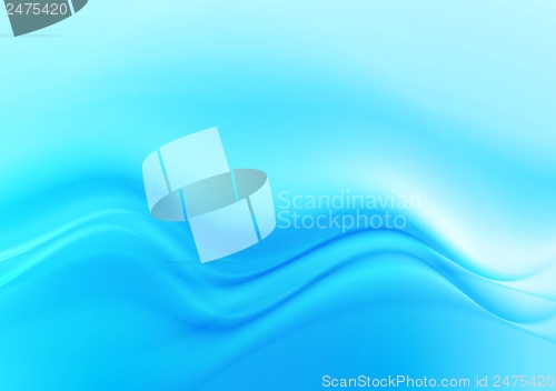 Image of Bright blue waves design