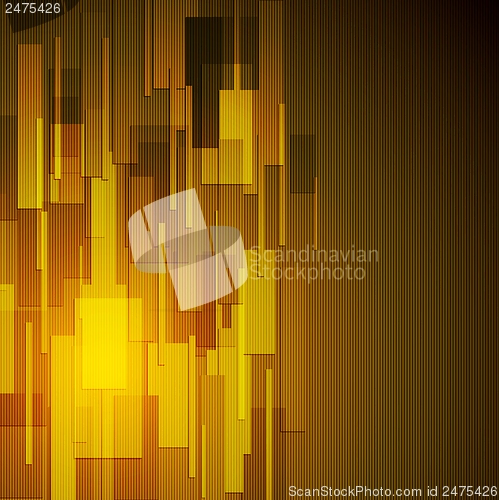 Image of Abstract dark yellow tech background