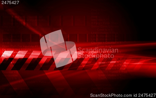 Image of Dark red hi-tech vector design
