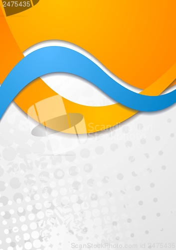 Image of Colourful corporate vector waves design