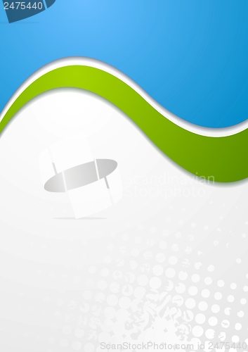 Image of Colourful vector waves design