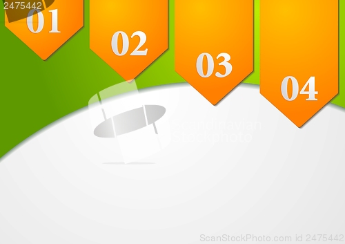Image of Colourful modern vector card