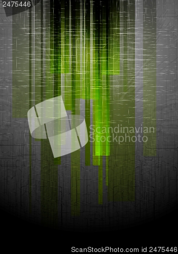 Image of Abstract grunge hi-tech design