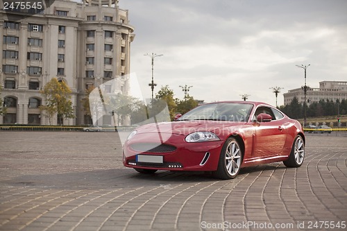 Image of Red sports car