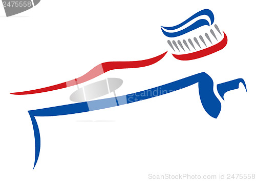 Image of Tooth brush and paste