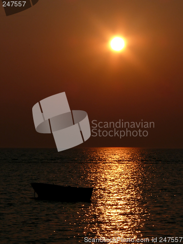 Image of Boat Sunset