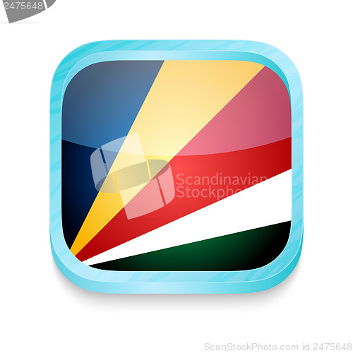 Image of Smart phone button with Seychelles flag