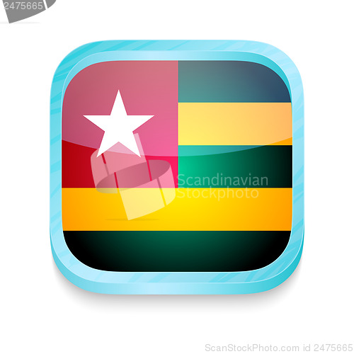 Image of Smart phone button with Togo flag