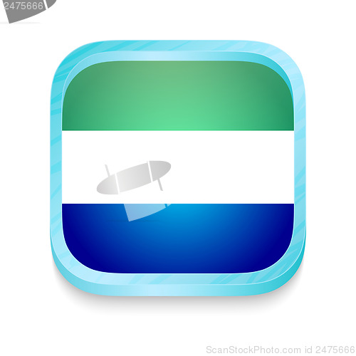 Image of Smart phone button with Sierra Leone flag