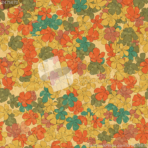 Image of Grunge floral pattern 