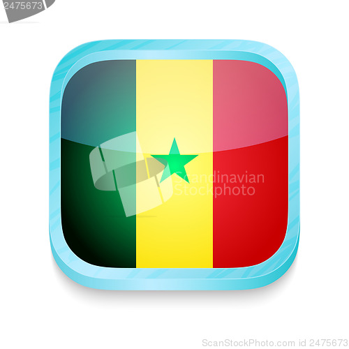 Image of Smart phone button with Senegal flag