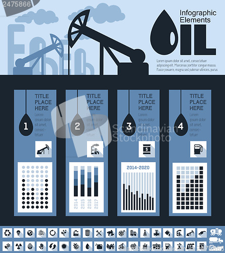 Image of Oil Industry Infographic Template