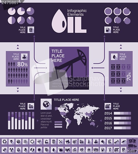 Image of Oil Industry Infographic Template