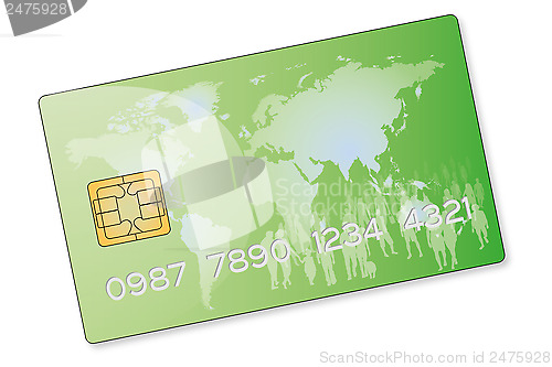 Image of Green credit card