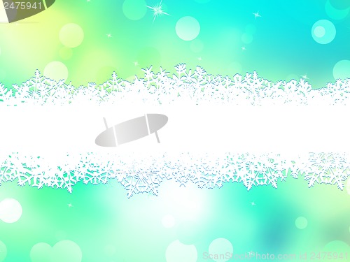 Image of Green christmas background with copy space. EPS 10