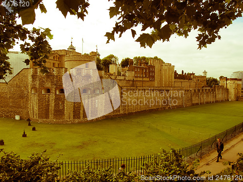 Image of Retro looking Tower of London