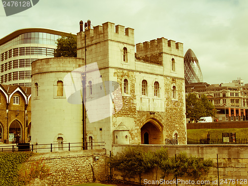 Image of Retro looking Tower of London