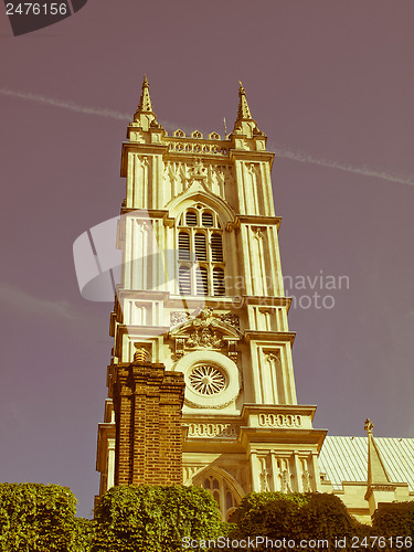 Image of Retro looking Westminster Abbey
