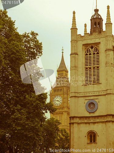 Image of Retro looking Westminster Abbey