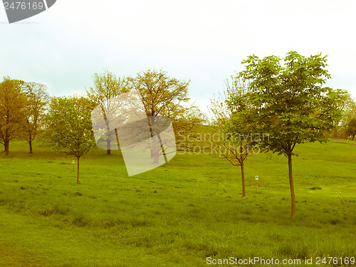 Image of Retro looking Primrose Hill London