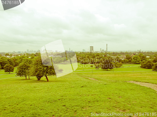 Image of Retro looking Primrose Hill London