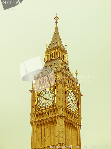 Image of Retro looking Big Ben