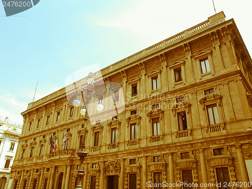 Image of Retro looking City Hall, Milan