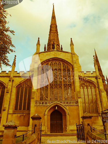 Image of Retro looking Holy Trinity Church, Coventry